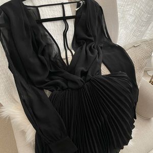 Black Flowy Romper